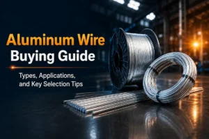 Aluminum wire buying guide showing different types of aluminum wire rod for industrial applications